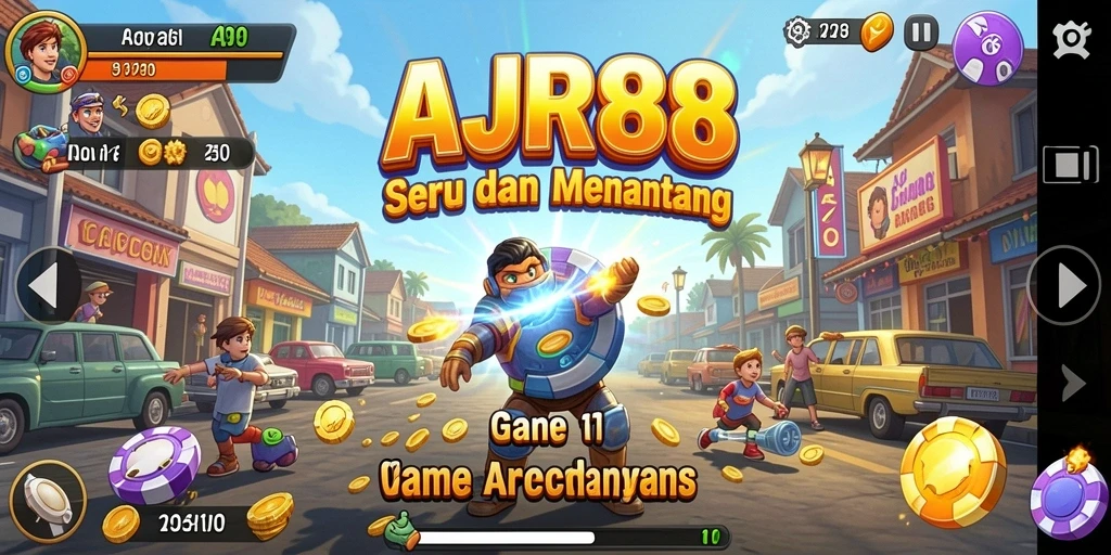 Tampilan gameplay seru dari AJR88 dengan level menantang.