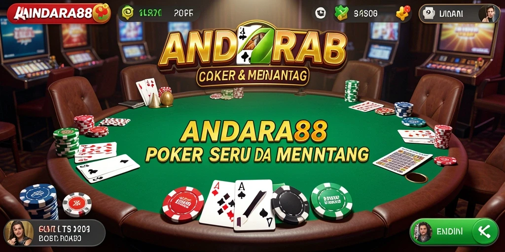 Tampilan gameplay poker yang menarik di ANDARA88.