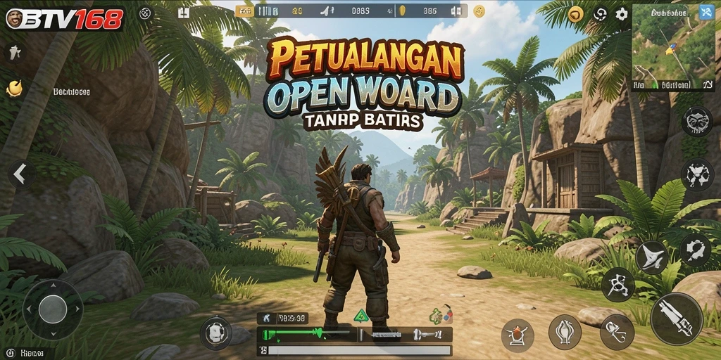 Tampilan gameplay BTV168 yang memukau dalam dunia Open World.