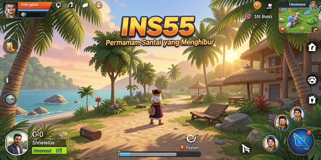 Tampilan menarik dari gameplay INS55 yang menghibur dan sederhana.