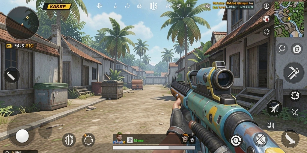 Tampilan gameplay KAKRP yang intens dan menegangkan.