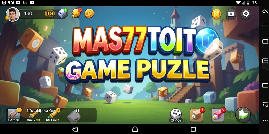 Tampilan gameplay seru dari game Puzzle MAS77TOTO