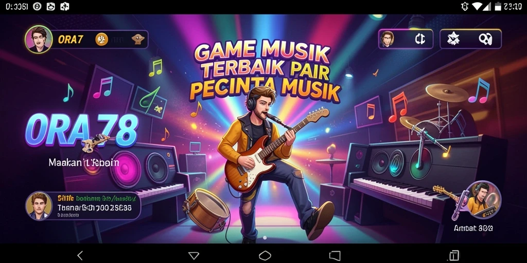 Tampilan gameplay ORA78 yang menarik dan penuh warna.