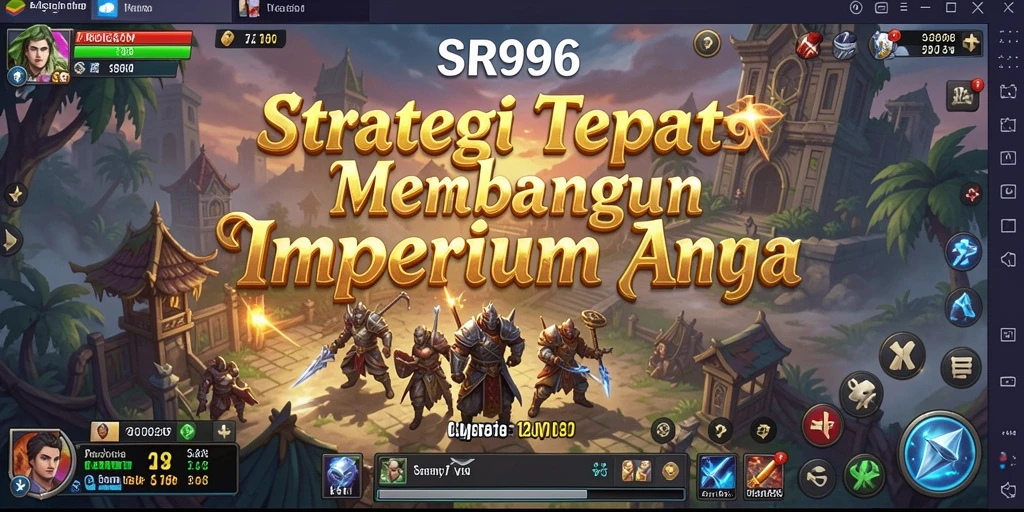 Screenshot menampilkan aksi intens dari gameplay strategi SR996.