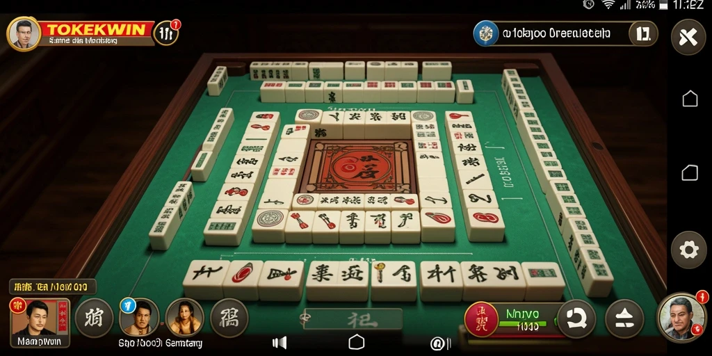 Gameplay seru dan menantang di TOKEKWIN dengan desain ubin yang menarik.